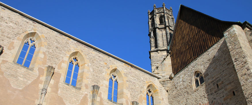 Outer wall and tower of the Barfüßerkirche